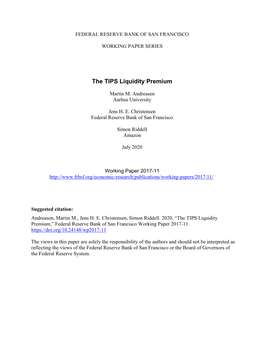 The TIPS Liquidity Premium