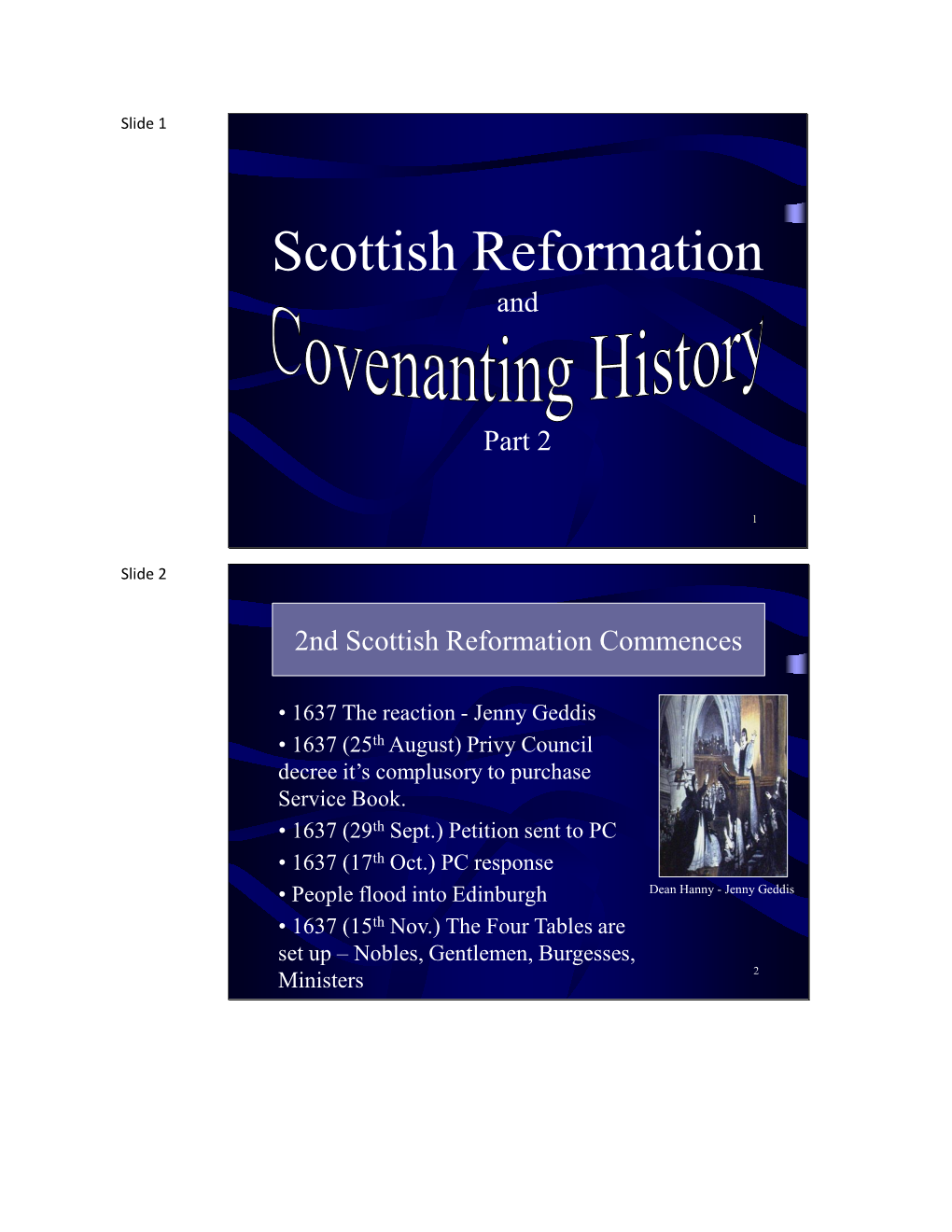 Scottish Reformation And