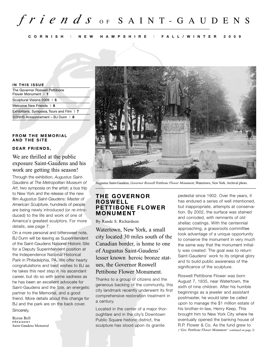 Read the 2009 Friends of Saint-Gaudens