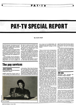 Pay-Tv Special Report