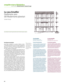 La Casa Amatller Quilòmetre Zero Del Modernisme Planetari Salvador Tarragó