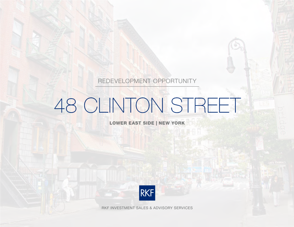 48 Clinton Street Lower East Side | New York