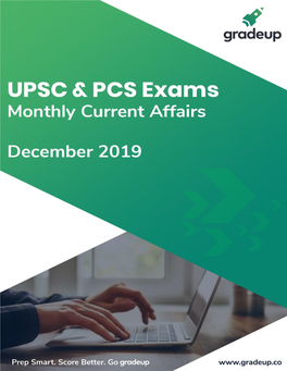 UPSC Current Affairs December 2019 in English
