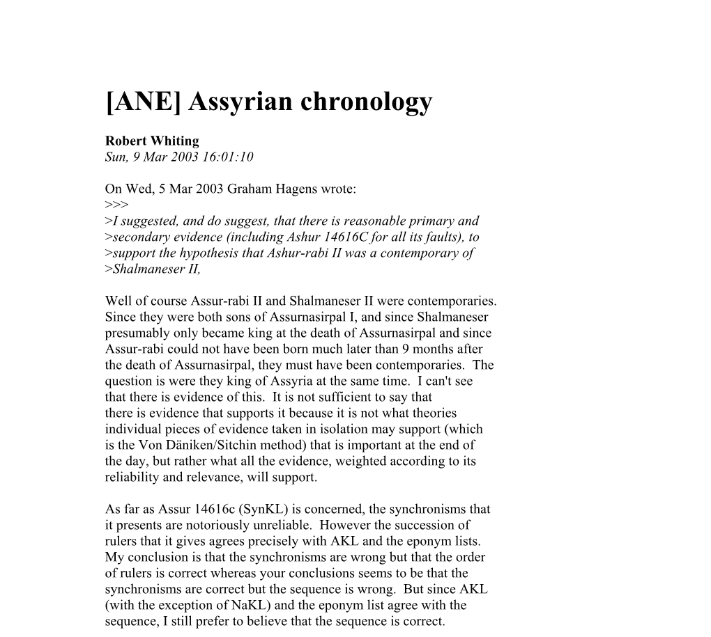 10th-century-assyrian-chronology-docslib