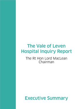 The Vale of Leven Hospital Inquiry Report Executive Summary