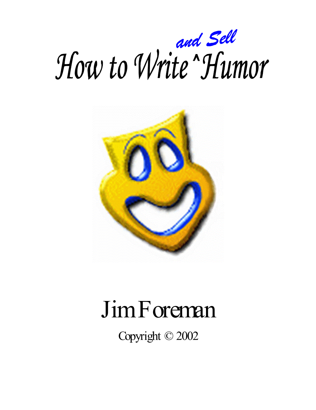 How to Write Humor/Foreman TOC