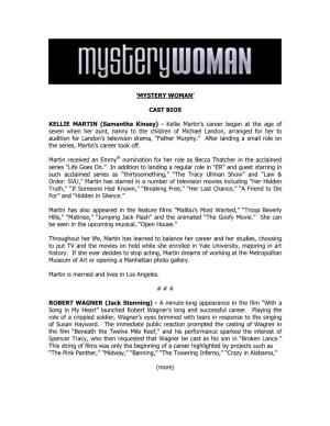 'Mystery Woman' Cast Bios Kellie Martin