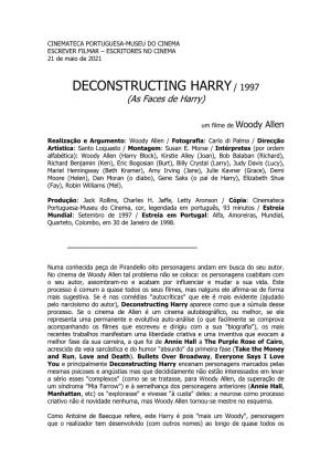 DECONSTRUCTING HARRY / 1997 (As Faces De Harry)