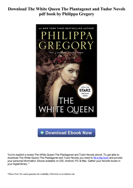 Download the White Queen the Plantagenet and Tudor Novels Pdf Book by Philippa Gregory