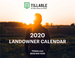 Landowner Calendar