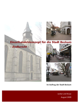 Einzelhandelskonzept Für Die Stadt Beckum - Endbericht