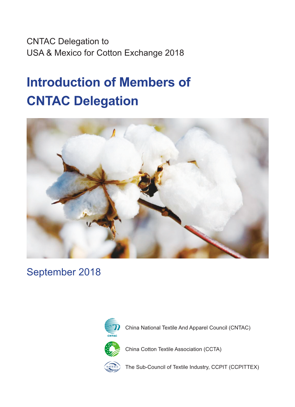 Introduction of Members of CNTAC Delegation