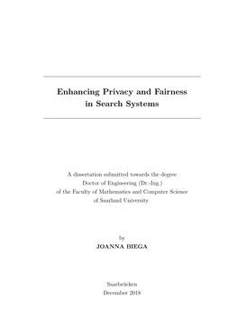 "Enhancing Fairness and Privacy in Search Systems"