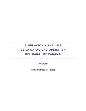 Simulación Y Análisis De La Capacidad Operativa Del Canal De Panamá