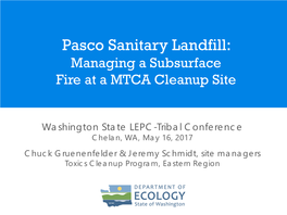 Pasco Sanitary Landfill Update