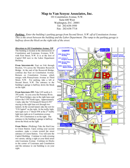 Map to Van Scoyoc Associates, Inc. 101 Constitution Avenue, N.W