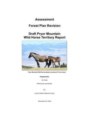 Pryor Mountain Wild Horse Territory Report