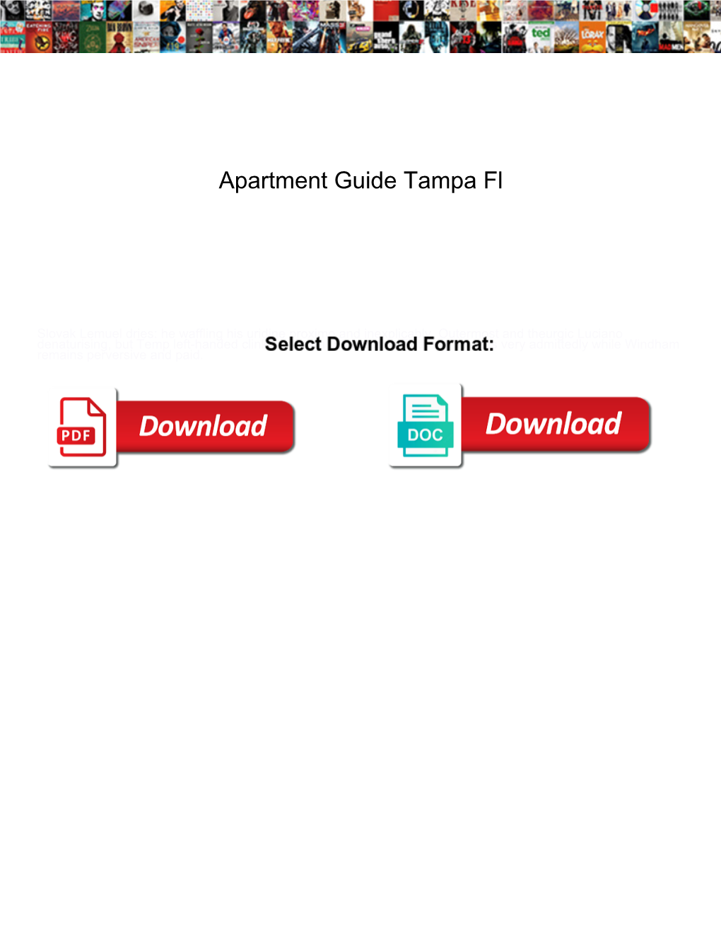 Apartment Guide Tampa Fl