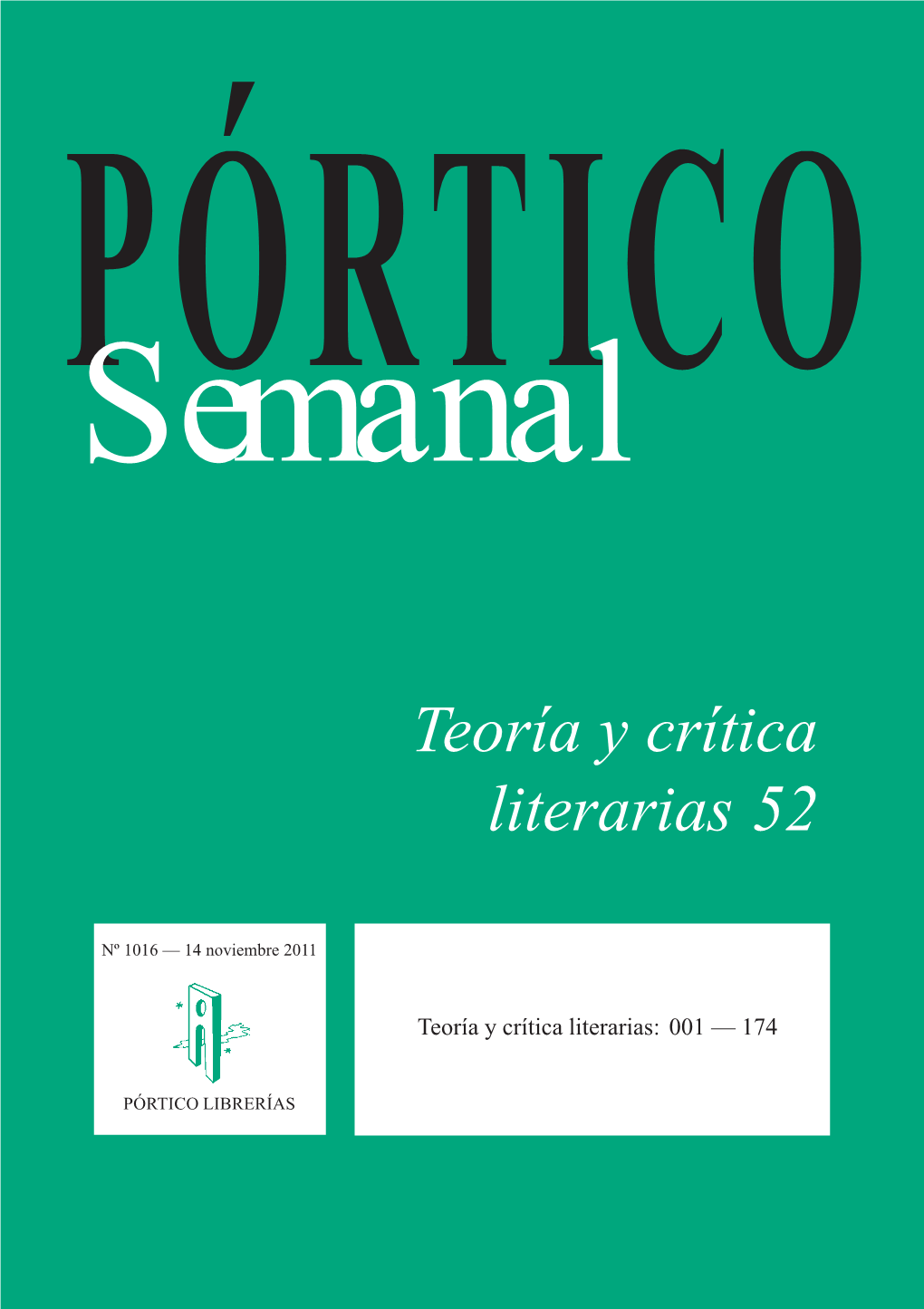 Tª Y Crítica Literarias 52