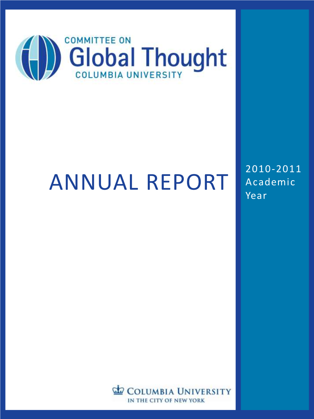 ANNUAL REPORT Academic Year I
