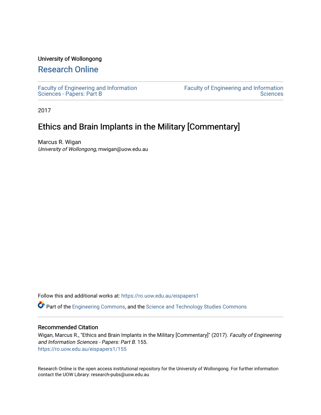 Ethics and Brain Implants in the Military [Commentary]