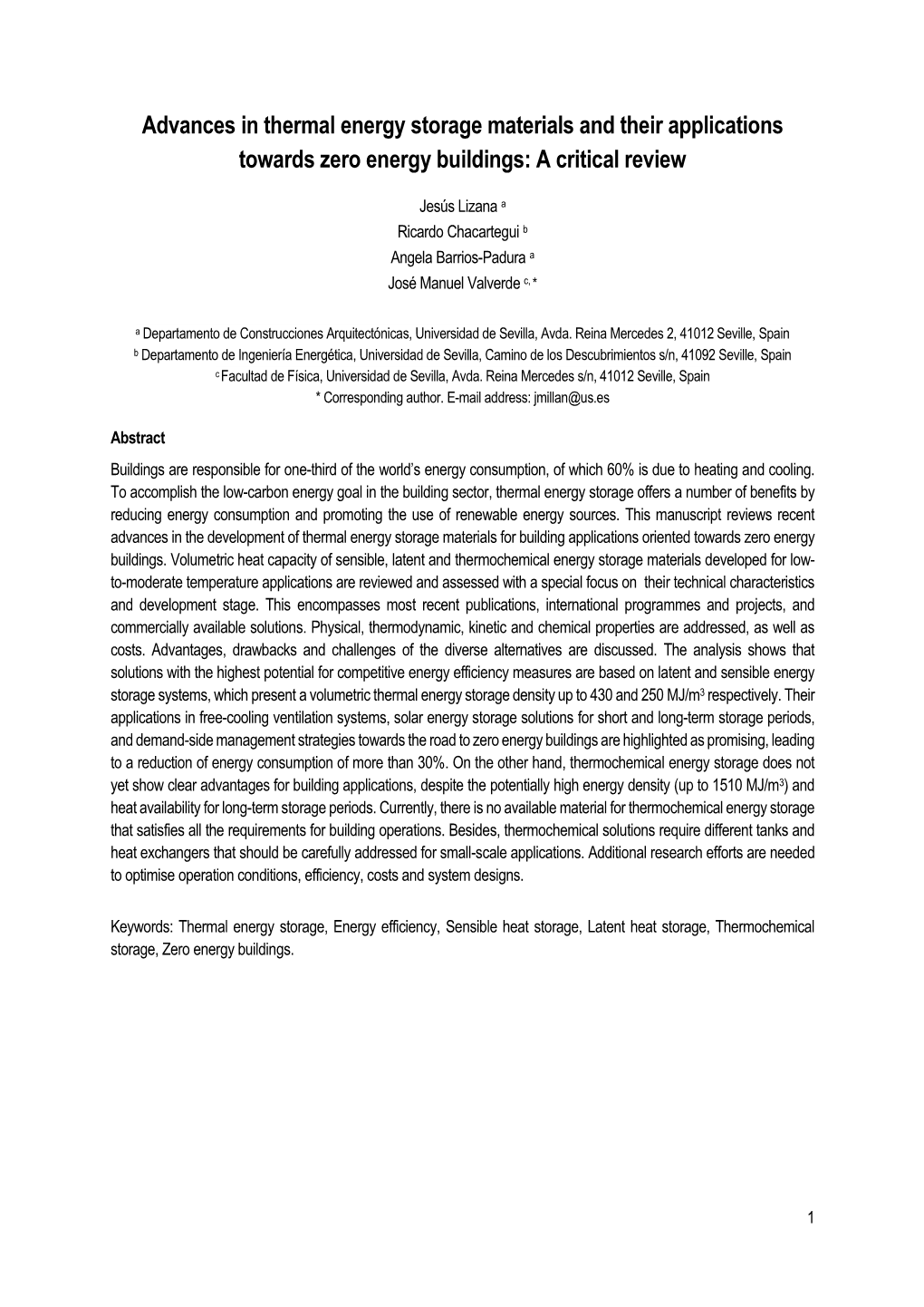 Advances in Thermal Energy Storage Materials and Their Applications Towards Zero Energy Buildings: a Critical Review