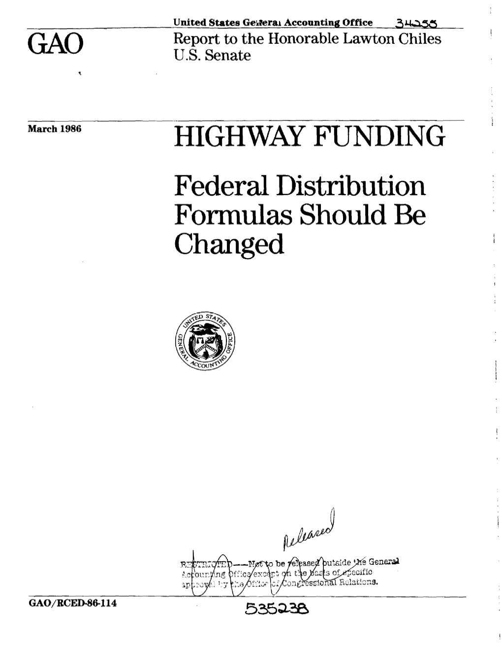 Federal Distribution Formulas Should Be Changed
