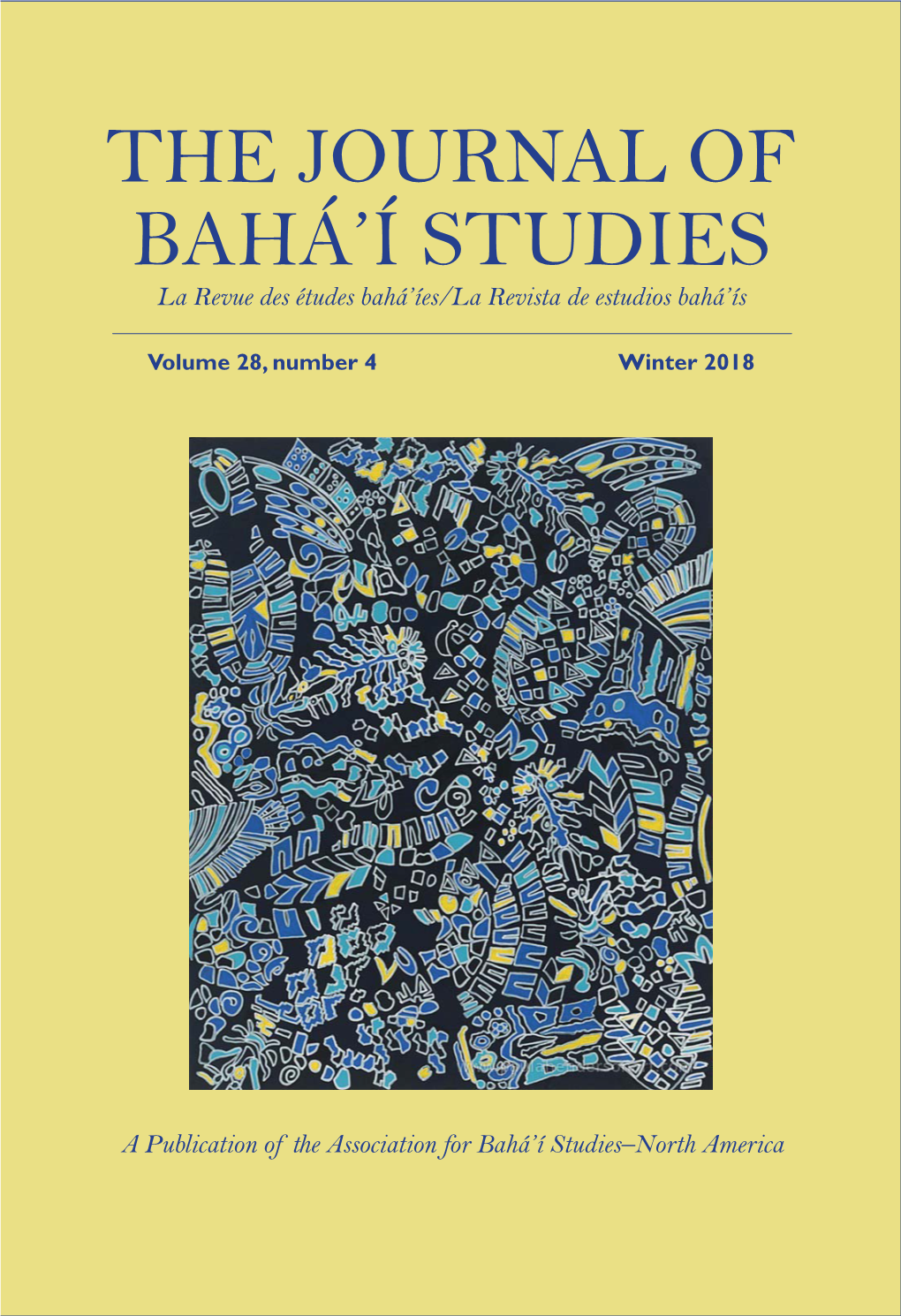 The Journal of Bahá'í Studies