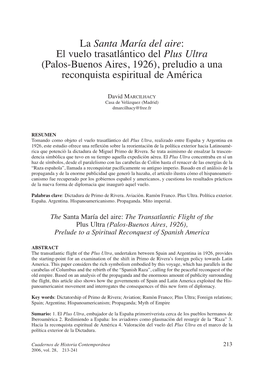Plus Ultra (Palos-Buenos Aires, 1926), Preludio a Una Reconquista Espiritual De América