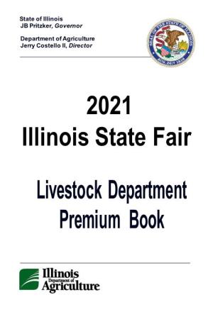 Livestock Department Premium Book