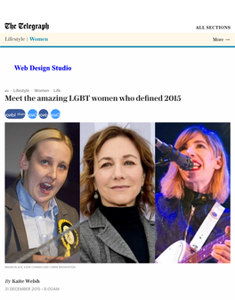 Meet the Amazing LGBT Women Who Defined 2015.Pdf
