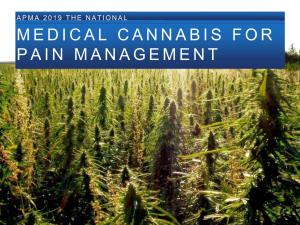 Medical Marijuana and Include Our Role in the Definition of the Prescribing ‘Physician’.”
