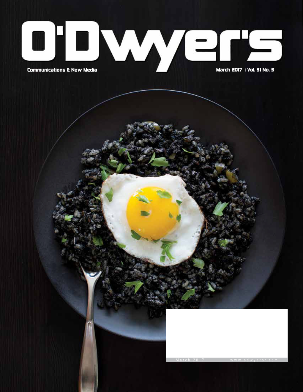O'dwyer's Mar .'17 Food & Beverage PR Magazine