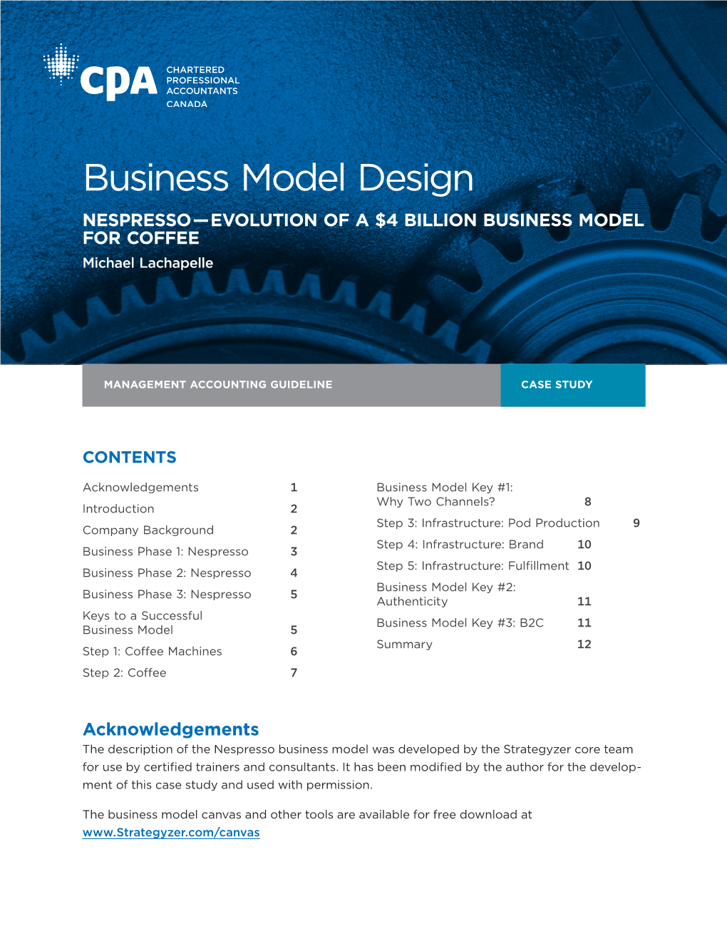 Business Model Design: Case Study 1