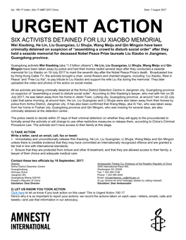 Urgent Action