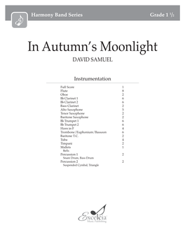 In Autumn's Moonlight 3 DAVID SAMUEL (ASCAP) Expressive = 76 9 Q Œ Œ Œ ˙
