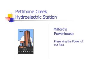 Pettibone Creek Hydroelectric Station