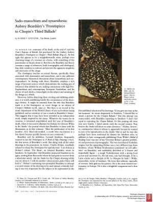 Aubrey Beardsley's 'Frontispiece to Chopin's Third Ballade'