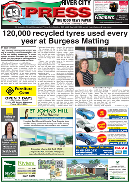 120,000 Recycled Tyres Used Every Year at Burgess Matting
