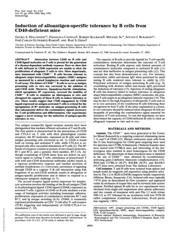 CD40-Deficient Mice GEORG A