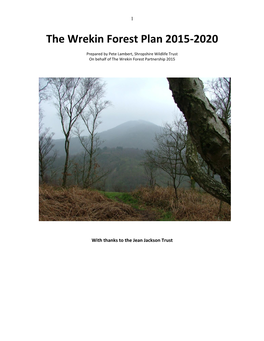 The Wrekin Forest Plan 2015-2020