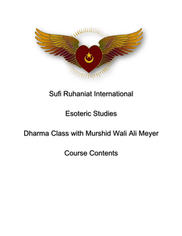 Sufi Ruhaniat International Esoteric Studies Dharma Class With