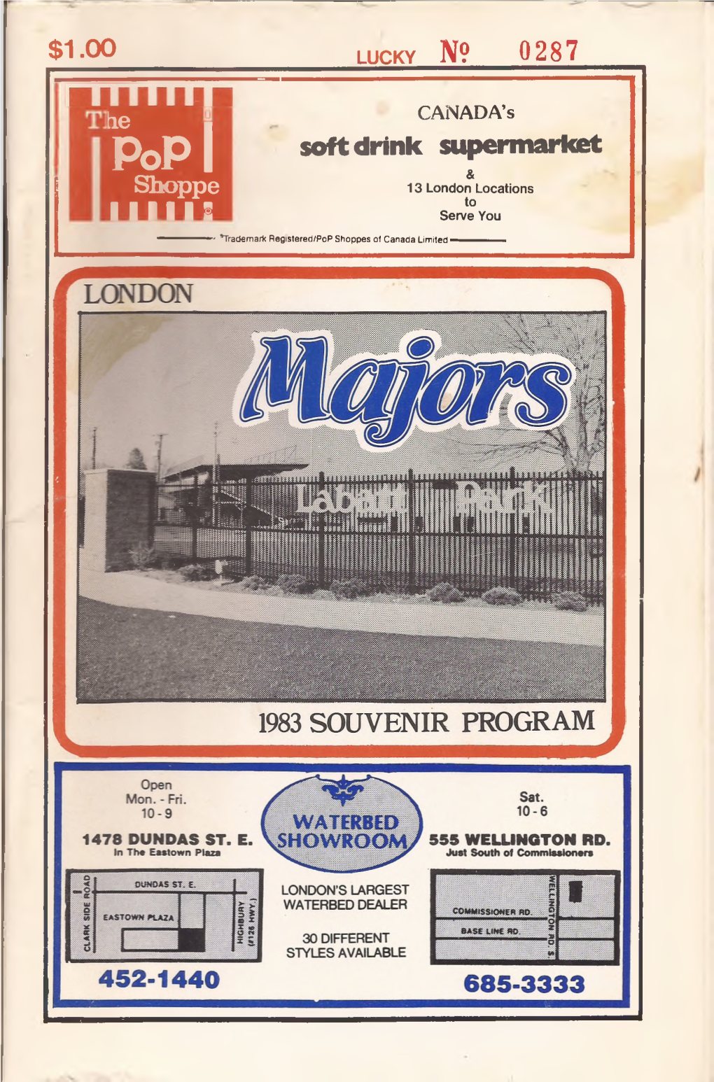 1983 London Majors Program