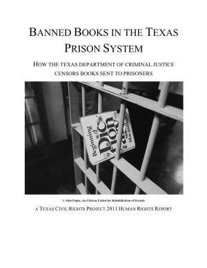Banned Books in the Texas Prison System