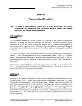 Section 8 Transportation/Circulation