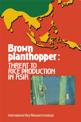 Brown Planthopper: THREAT to RICE PRODUCTION in ASIA