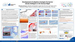 Development of Adaption Strategies for Barrier Islands (Halligen) in The