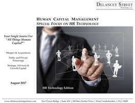 Human Capital Management: HR Technology Sector Review