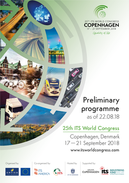 Preliminary Programme As of 22.08.18