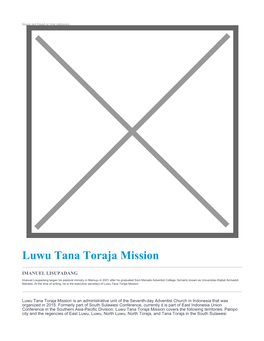 Luwu Tana Toraja Mission